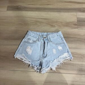 denim xs jean shorts shein